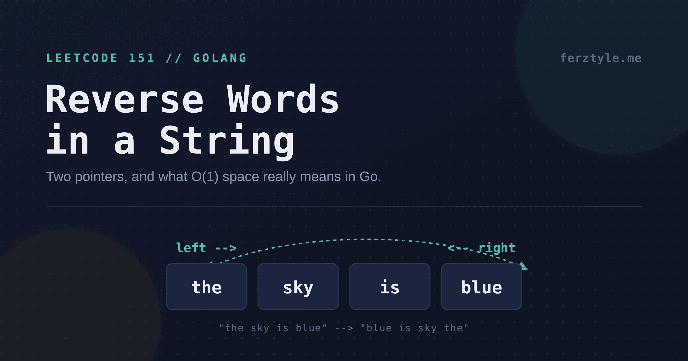 LeetCode 151: Reverse Words in a String in Go